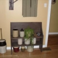 old chest coffee table, dry sink, bucket bench  Image 2